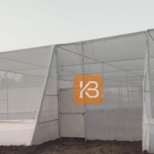Wire Rope Flat Roof Shade Net House with Rain Protection System